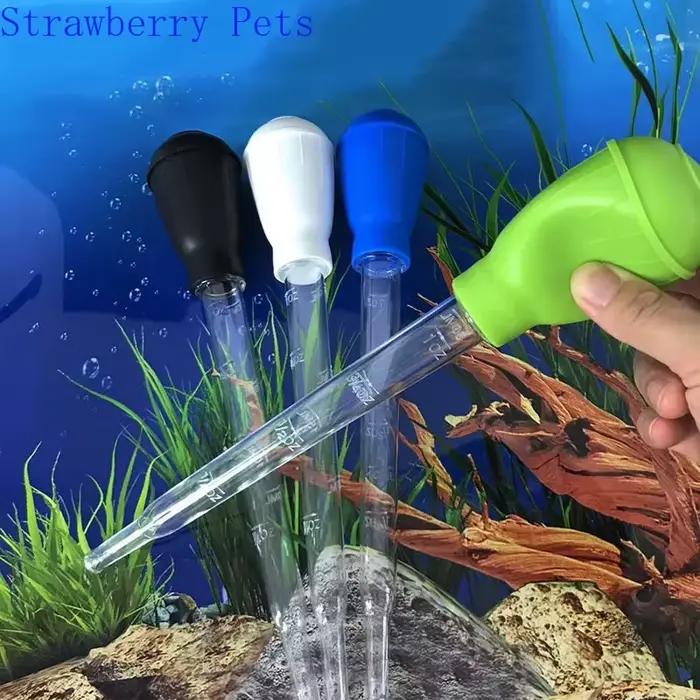 Pipette d'outil de nettoyage d'aquarium 57cm 30ml 50ml, pompe à Siphon pour Aquarium, changeur d'eau