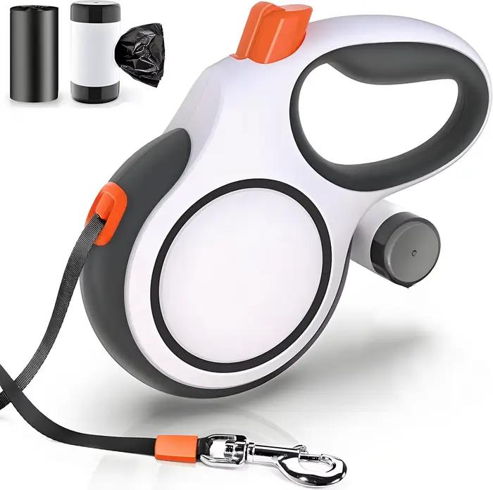 Laisse Rétractable 5m 8m 50kg pour Chien, Collier Roulette Réglable pour Petits et Grands Chiens, Ac