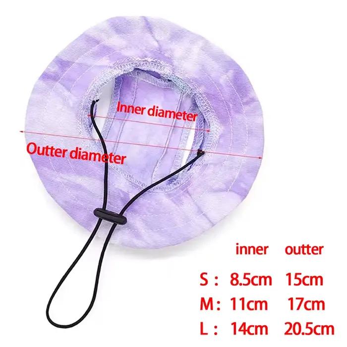 Casquette de pêcheur en coton pour chien et chat, chapeau de soleil respirant pour petits, moyens et