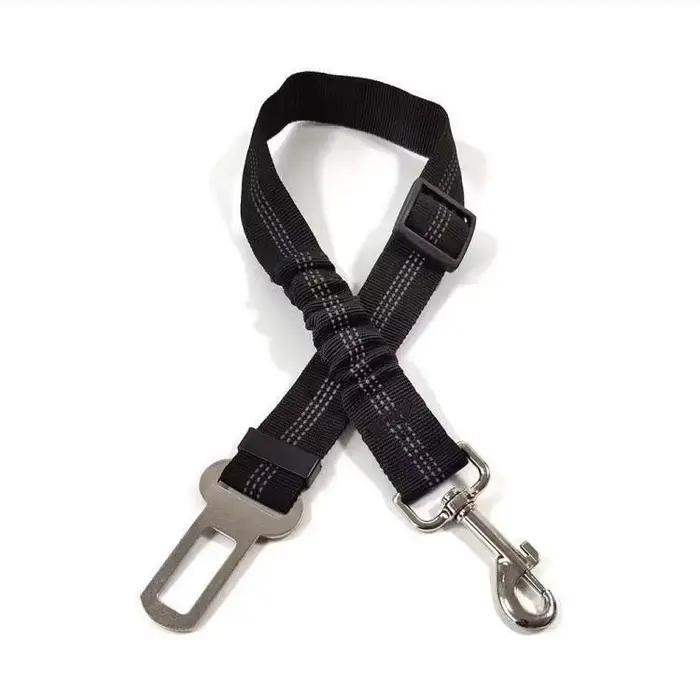 Ensemble de harnais de voiture rétractable pour chien avec ceinture de sécurité réglable, laisse de 