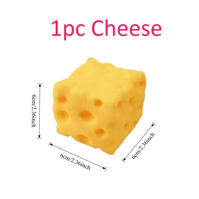 Jouet géant en forme de fromage à presser, taille extra large, jouet anti-stress en forme de fromage