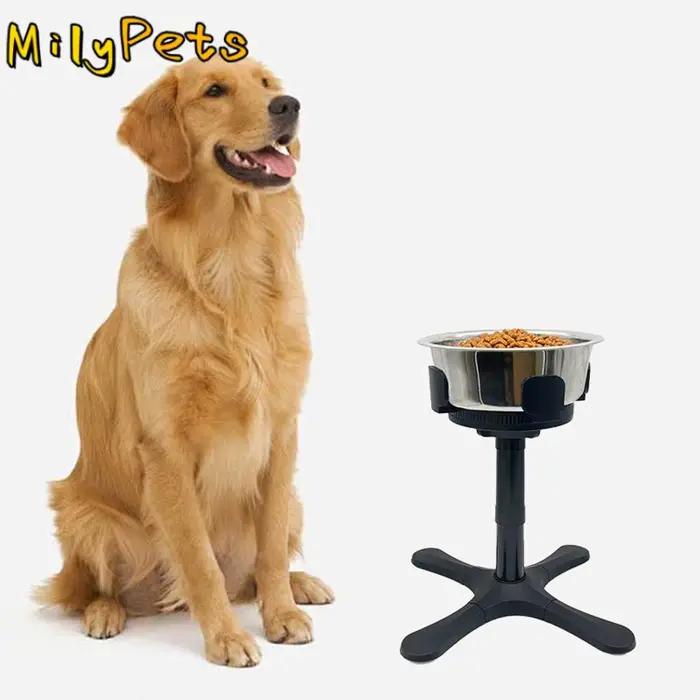 Support de bol pour chien de compagnie, Angle de hauteur réglable, empêche le basculement, support d
