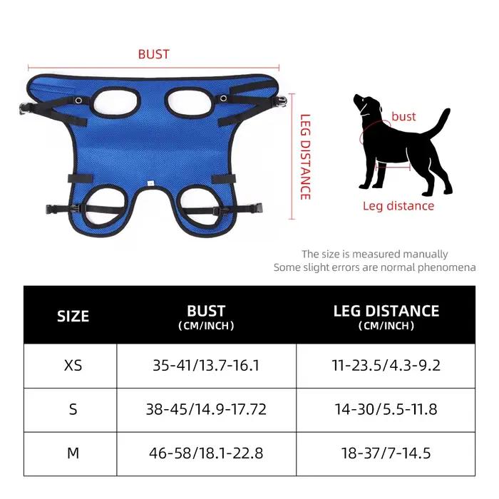 Harnais de poitrine et de dos pour chien handicapé