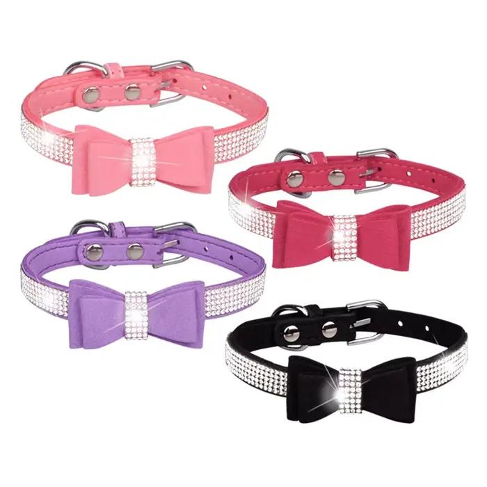 Collier pour animaux de compagnie brillant strass