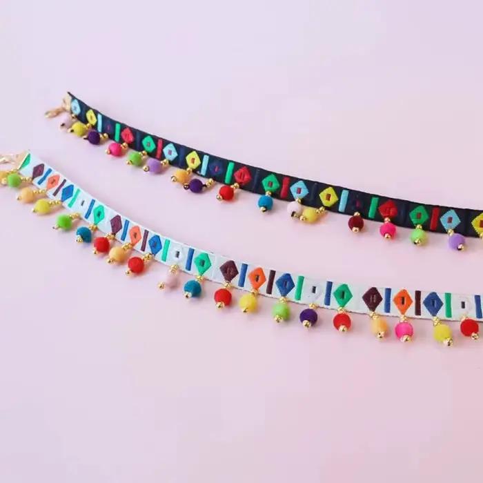 Collier de chat de Style bohème rétro