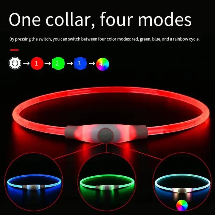 Collier lumineux LED pour animaux de compagnie