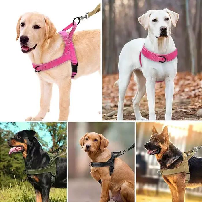Harnais tactique anti-traction pour chien