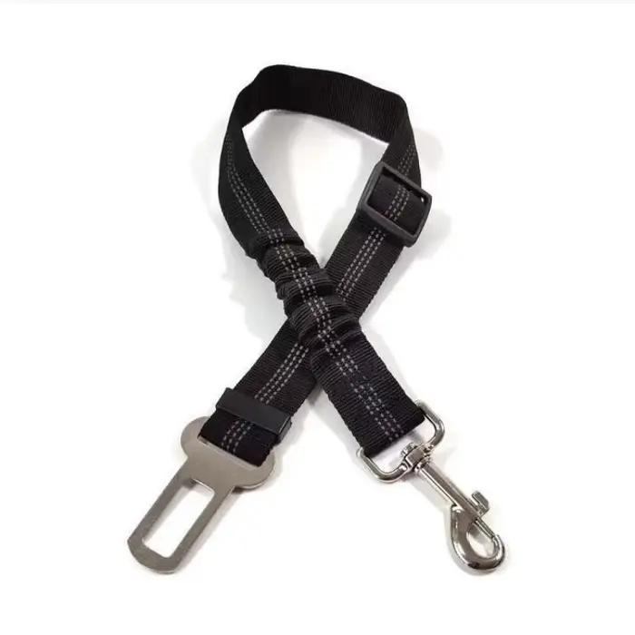 Ensemble de harnais de voiture rétractable pour chien avec ceinture de sécurité réglable