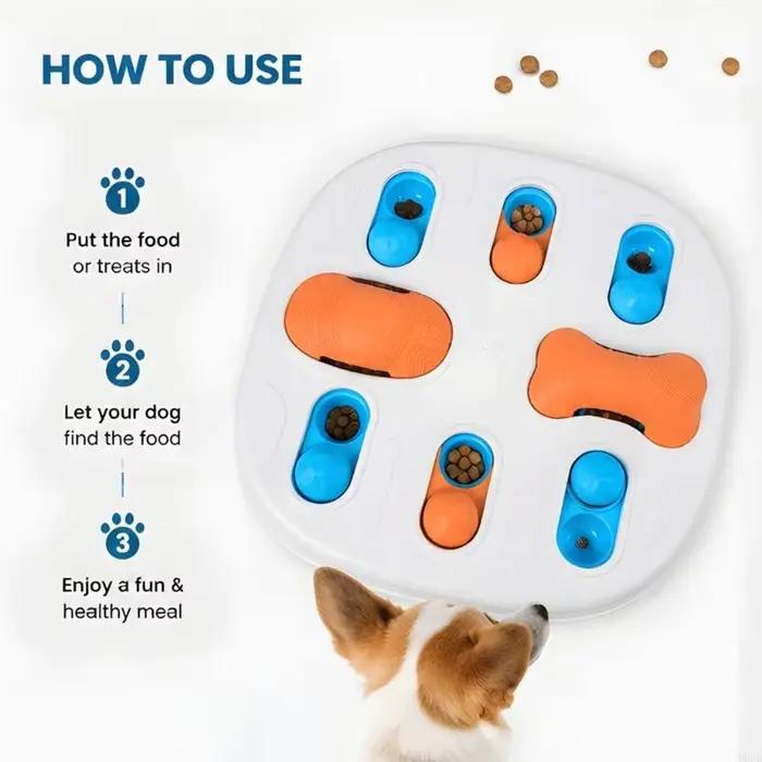 Plat nourriture anti-étouffement en Silicone pour chien