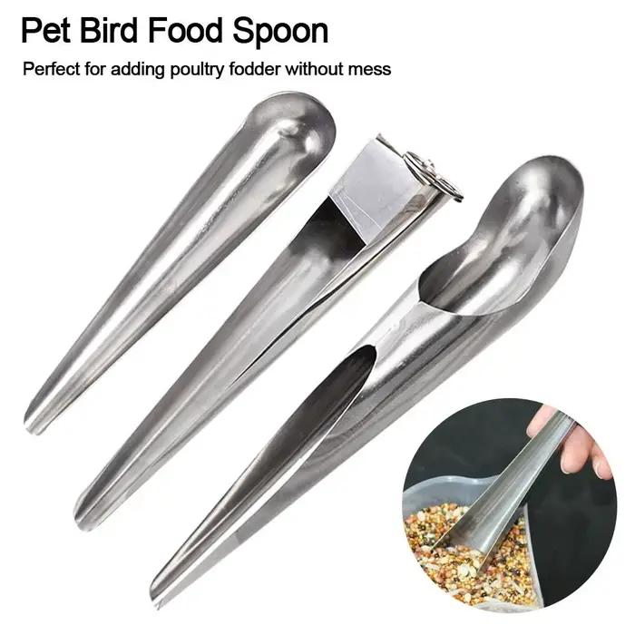Lot de 3 cuillères à nourriture pour oiseaux