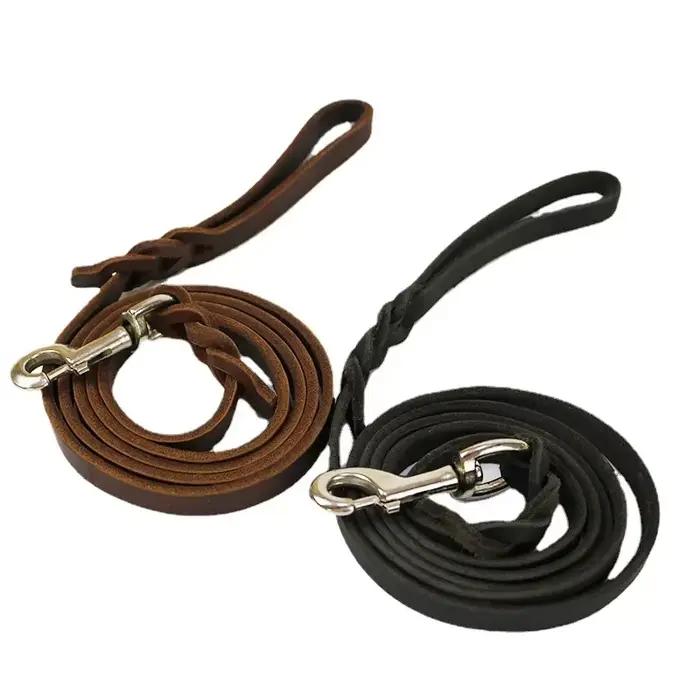 Laisse pour chien en cuir véritable