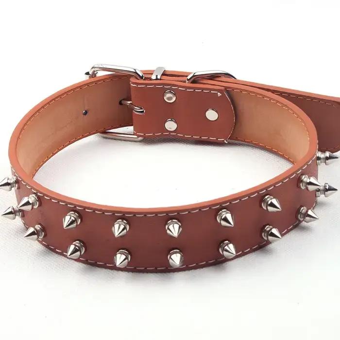 Collier pour chien en cuir PU