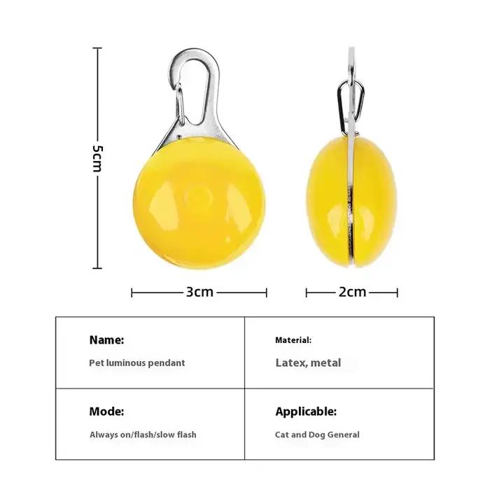 Collier lumineux LED pour chien et chat