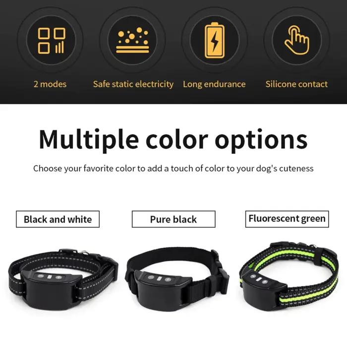 Collier anti-aboiement électrique pour animaux de compagnie