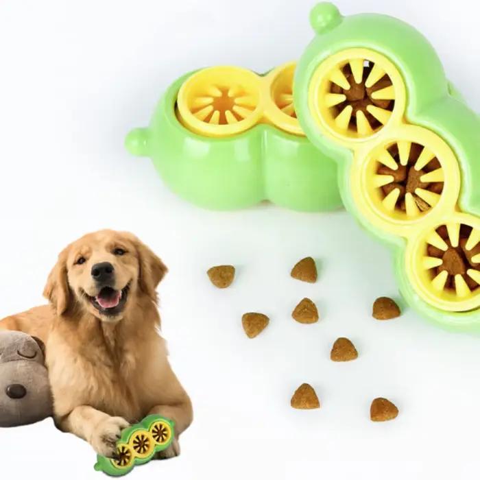 Jouet distributeur de friandises pour chien en forme de pois