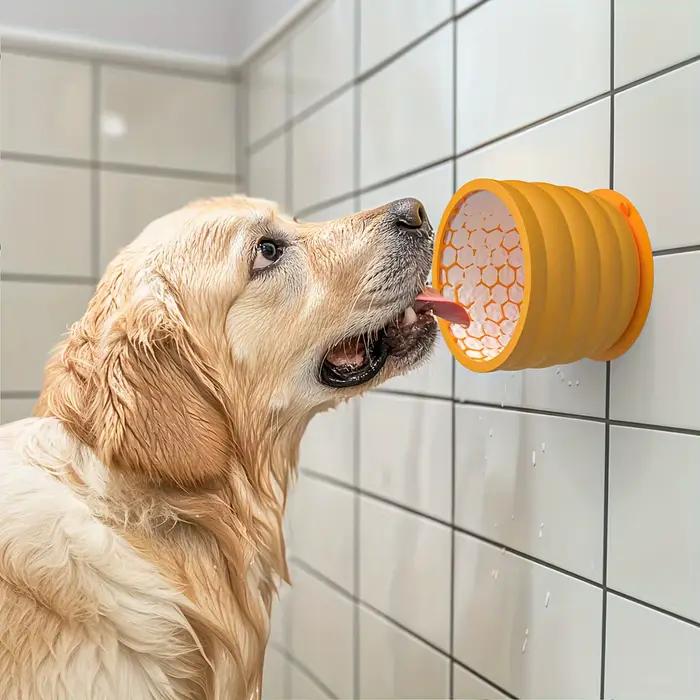 Bol à nourriture pour chien en silicone à alimentation lente - Design antidérapant anti-déraillement pour les races petites et moyennes - Favorise une digestion saine