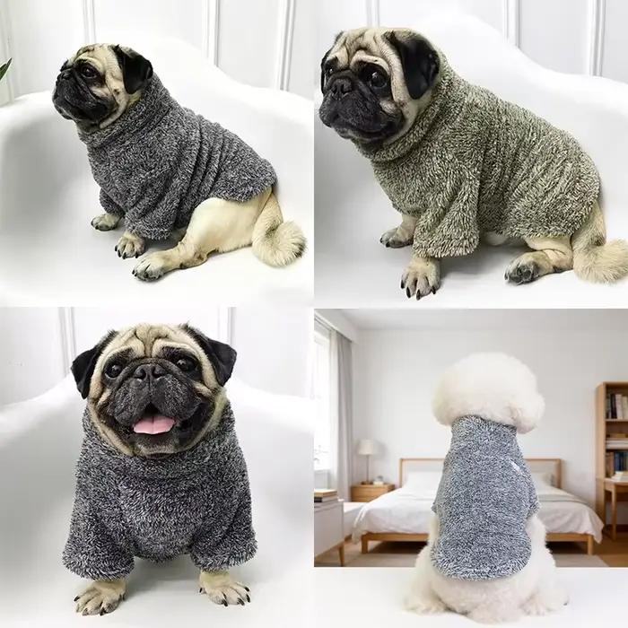 Pull en polaire pour bouledogue français