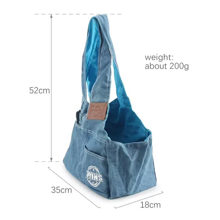 Sacs de transport en denim pour animaux de compagnie