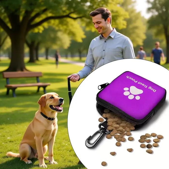 Sac à friandises portable pour chien