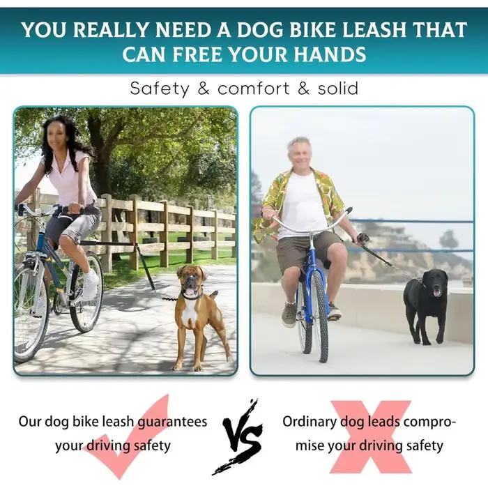 Laisse d'exercice de vélo pour chien
