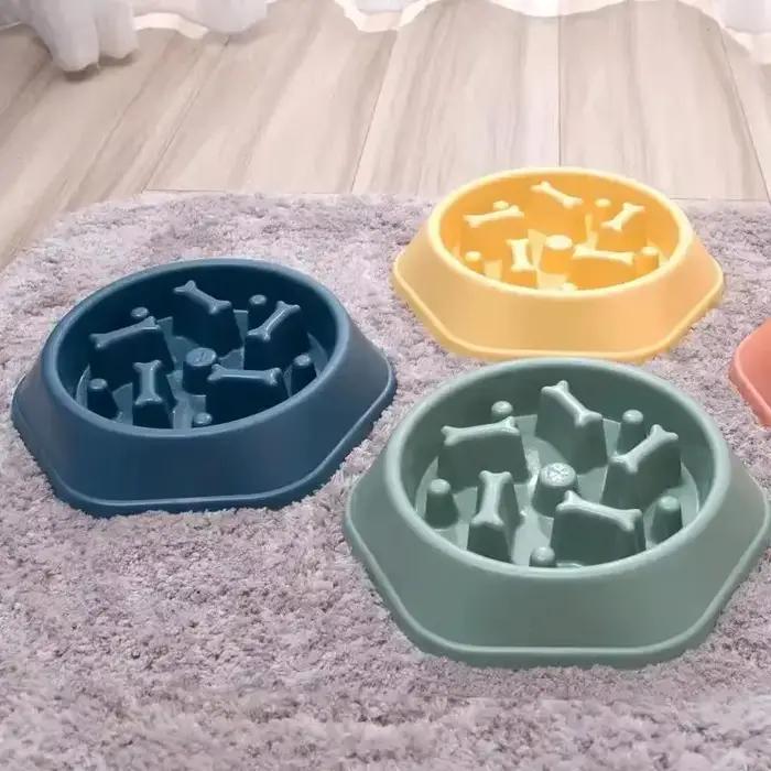 Bol pour chien Anti-étouffement bol de nourriture lente Pot d'alimentation