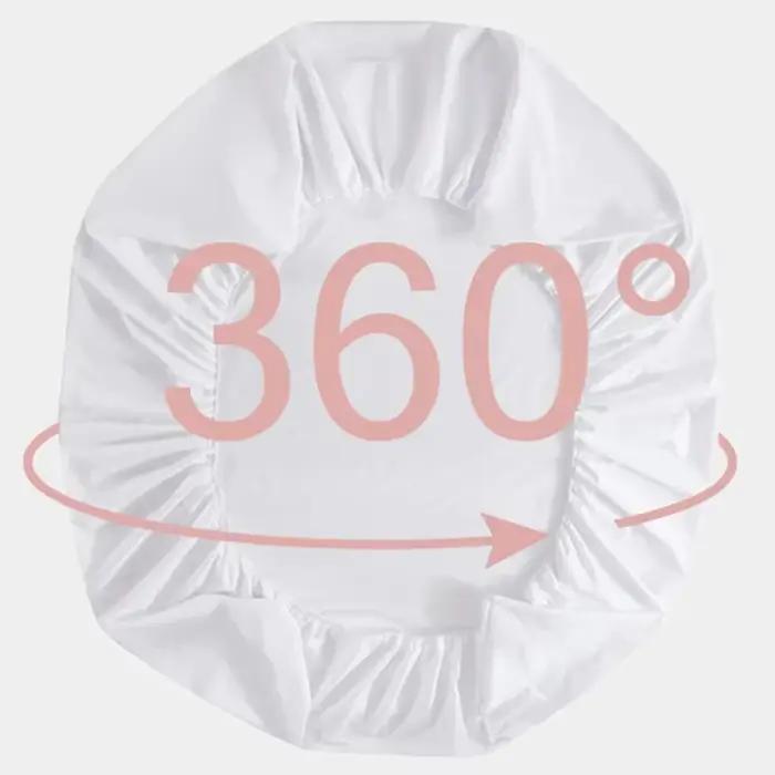 Drap-housse de lit solide 100% imperméable