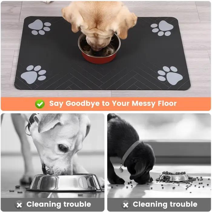 Tapis pour nourriture pour chien et chat