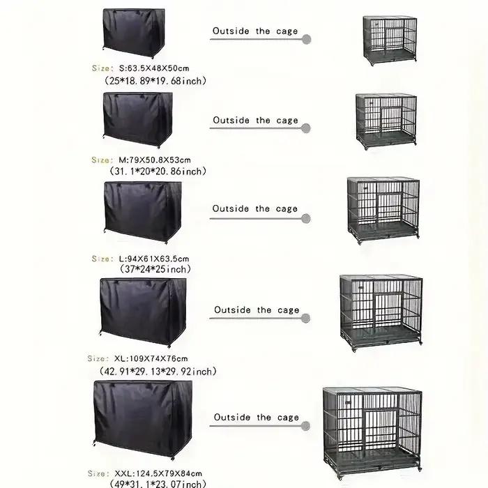 Couverture de chenil pour chien d'extérieur durable avec fenêtre d'observation