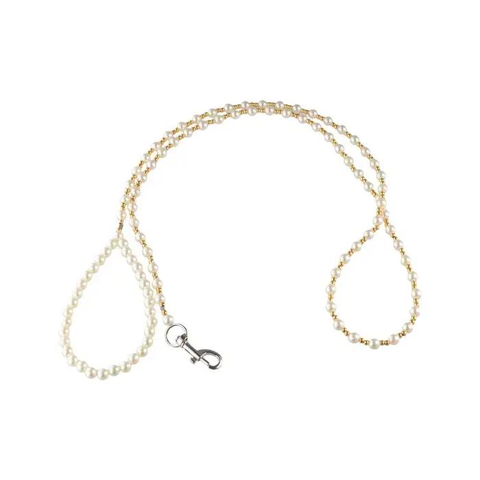 Laisse pour chien 120 cm avec perles imitation