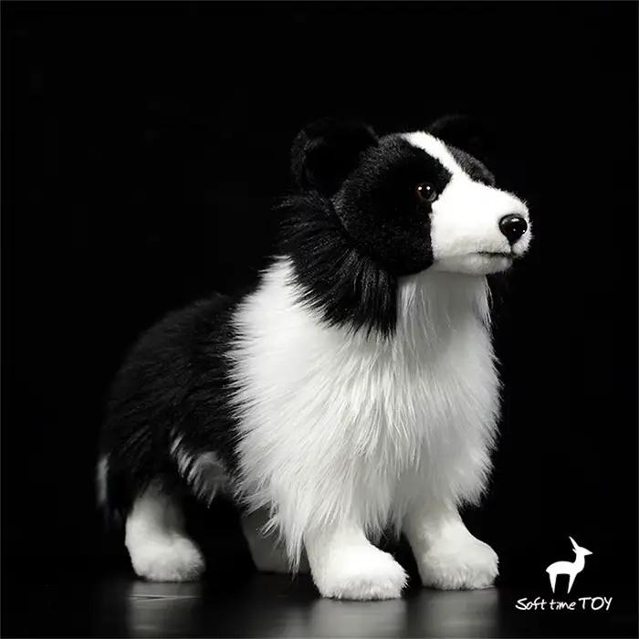 Border Collie haute fidélité Anime mignon peluche mouton chien jouets