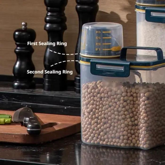 Conteneur de stockage d'aliments pour animaux de compagnie de qualité supérieure avec joint hermétique - Durable