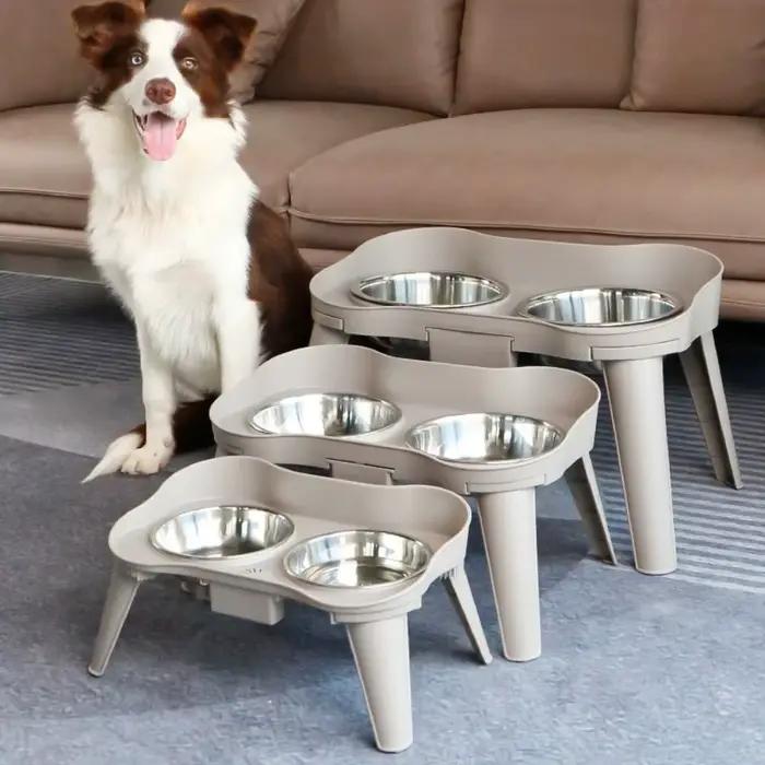 Bols antidérapants en acier inoxydable pour chiens et chats
