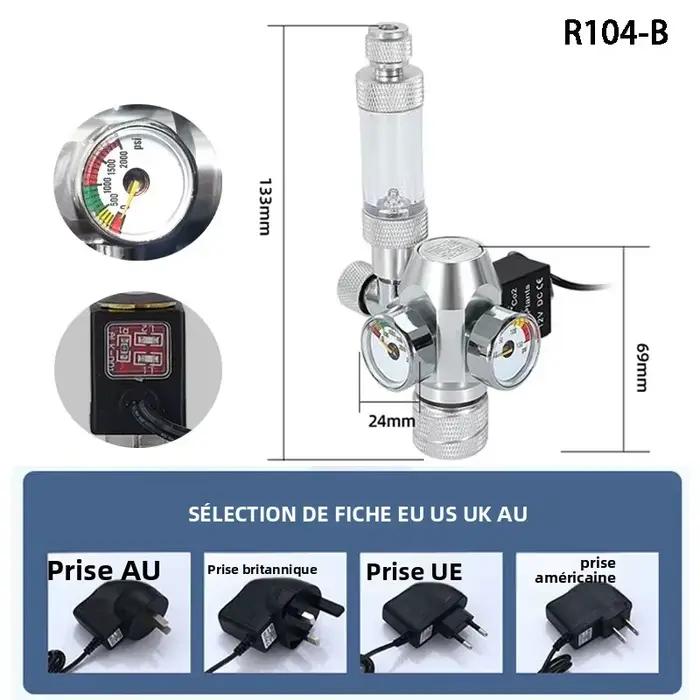 Régulateur de CO2 pour Aquarium AC100-240V