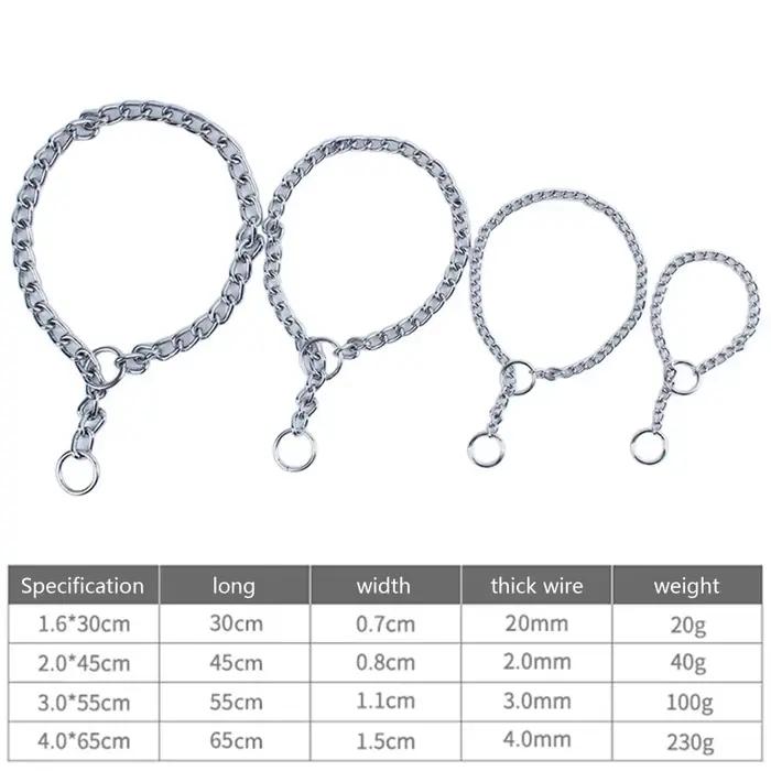 Collier chaîne pour chien