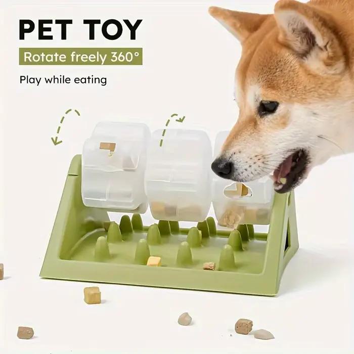 Jouet interactif distributeur de nourriture pour chien – Mangeoire puzzle avec conception anti-fuite