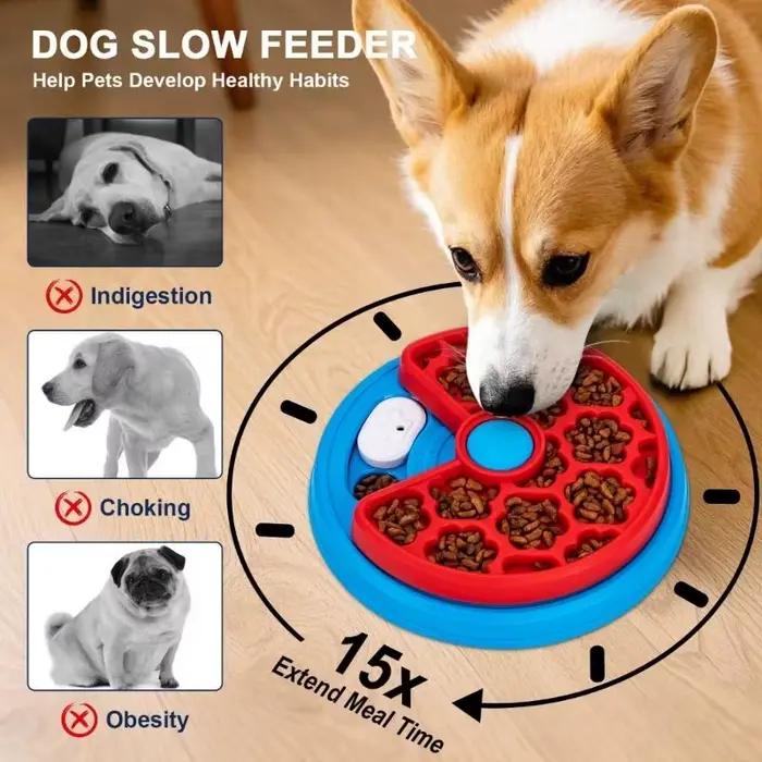 Bol à alimentation lente à 3 couches pour animaux