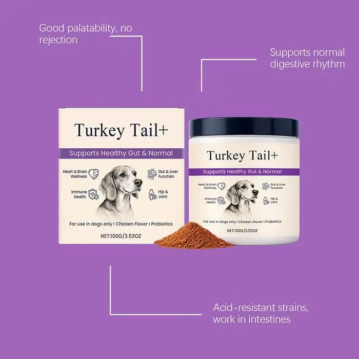 Poudre Probiotique pour Chiens Soin Intestinal Santé Digestive Soutien Immunitaire Saveur Poulet Bœuf Complément Nutritionnel pour Animaux de Compagnie