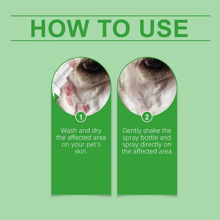 Spray Anti-démangeaison pour chiens et animaux de compagnie