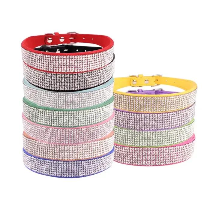 Collier pour chien cristal paillettes strass colliers pour animaux de compagnie en alliage de Zinc