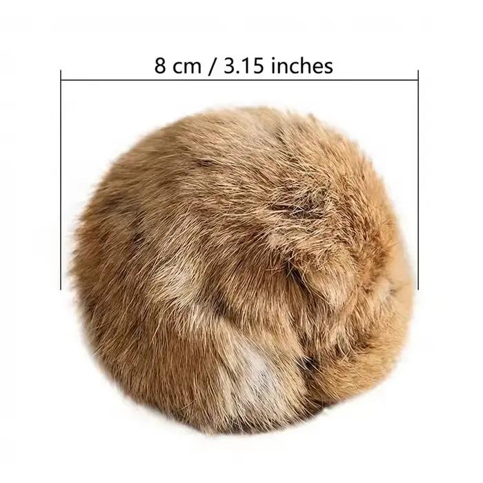 Jouet pour chat en fourrure de lapin