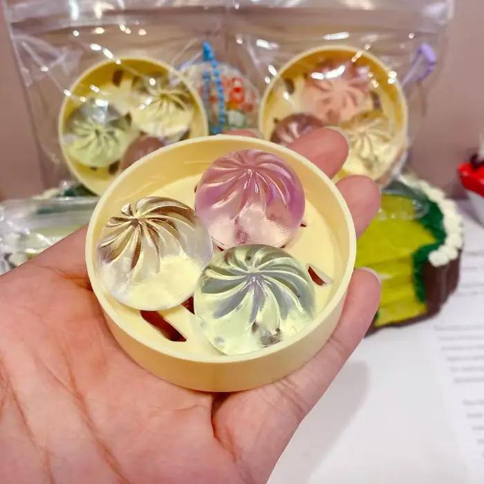 [ZY] Mini Jouets à Presser en Forme de Boulette Vapeur
