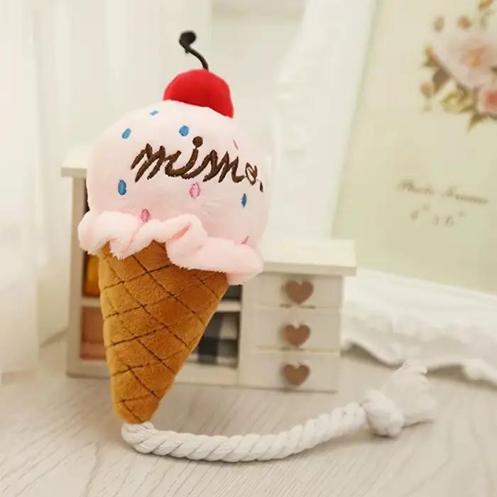 Jouet mignon en forme de crème glacée pour chiot