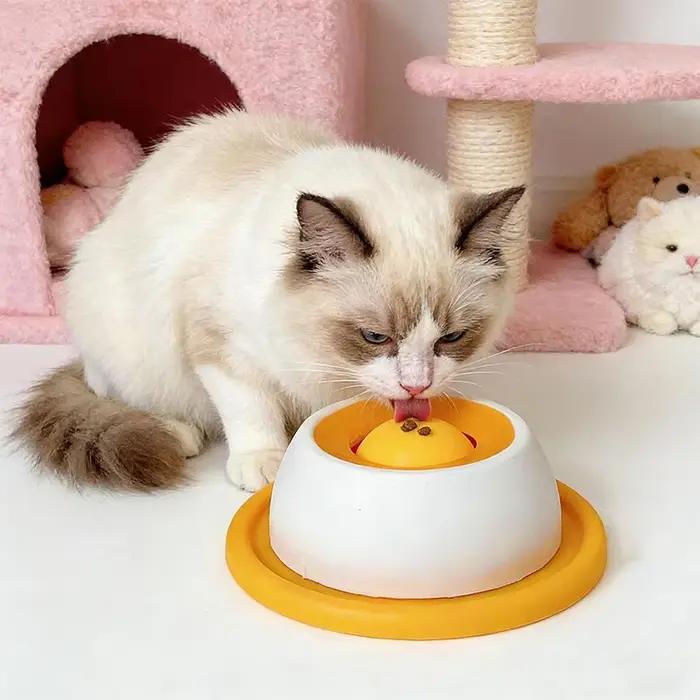 Jouet interactif pour animaux de compagnie : bol de distribution lente pour friandises