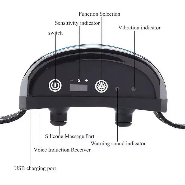 Collier anti-aboiement intelligent à ultrasons électrique avec vibration
