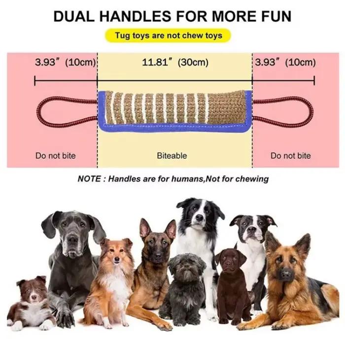Bâtons à mâcher en jute robuste pour chien
