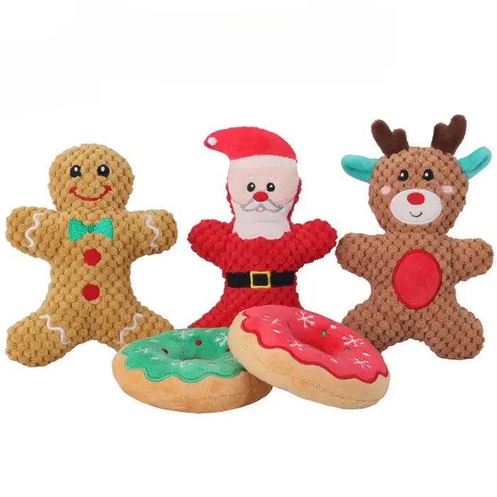 Jouets de noël en peluche pour chiens