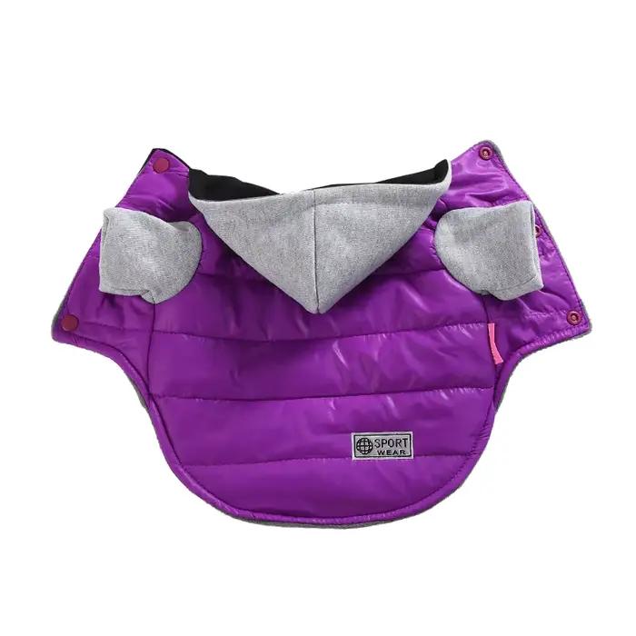 Veste à capuche pour animaux de compagnie pour petits et moyens chiens automne hiver chaud chiot manteau à capuche vêtements coupe-vent Chihuahua bouledogue français Costume