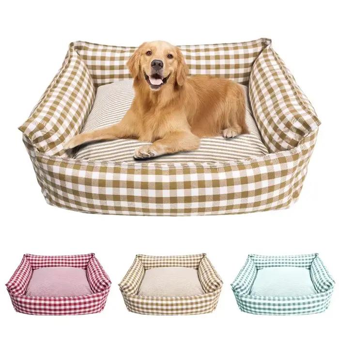 Lit pour chien chats chiot maison chenil pour chiens d'intérieur petit moyen chat canapé pour animaux de compagnie lit