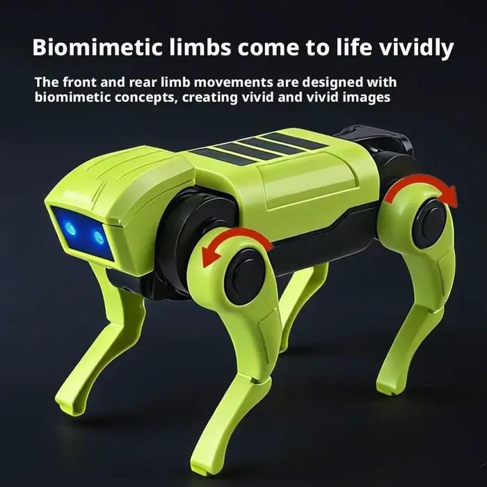 Chien robot interactif pour enfants, jouet de simulation de chien marchant, conception bionique, enseignement scientifique, modèle à assembler soi-même