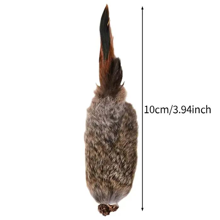 Jouets interactifs pour animaux de compagnie en fausse fourrure de lapin pour chats et chiens